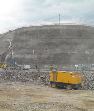 Püskürtme Beton (Shotcrete) Zemin Çivili İksa ürünümüz - Strong Zemin